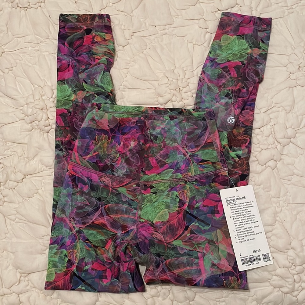 Lululemon Wunder Train HR Tight 25” Size 2 - Picture 2 of 7